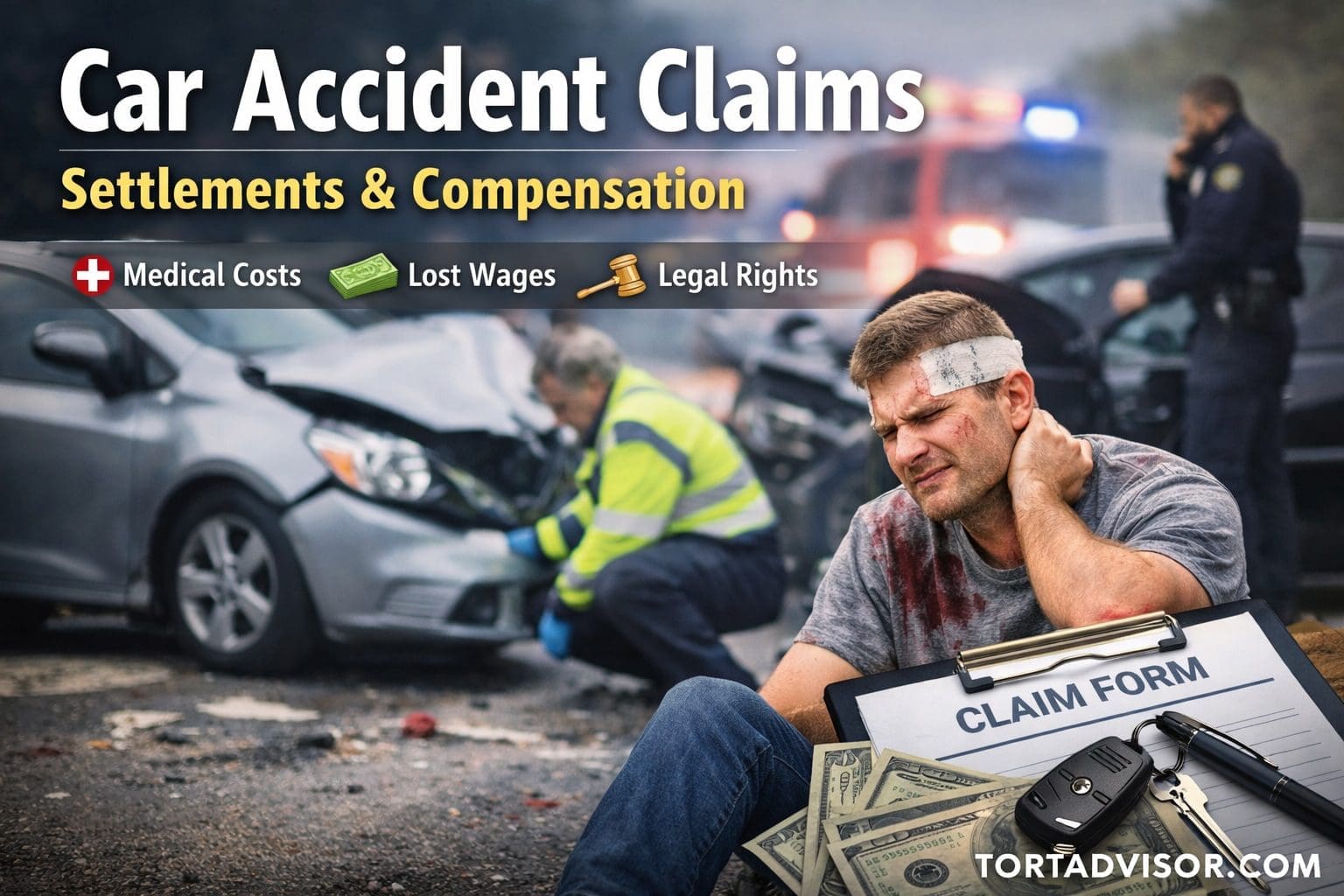 Car accident claims and settlement compensation guide