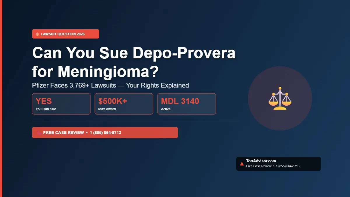 can you sue depo-provera for meningioma 2026