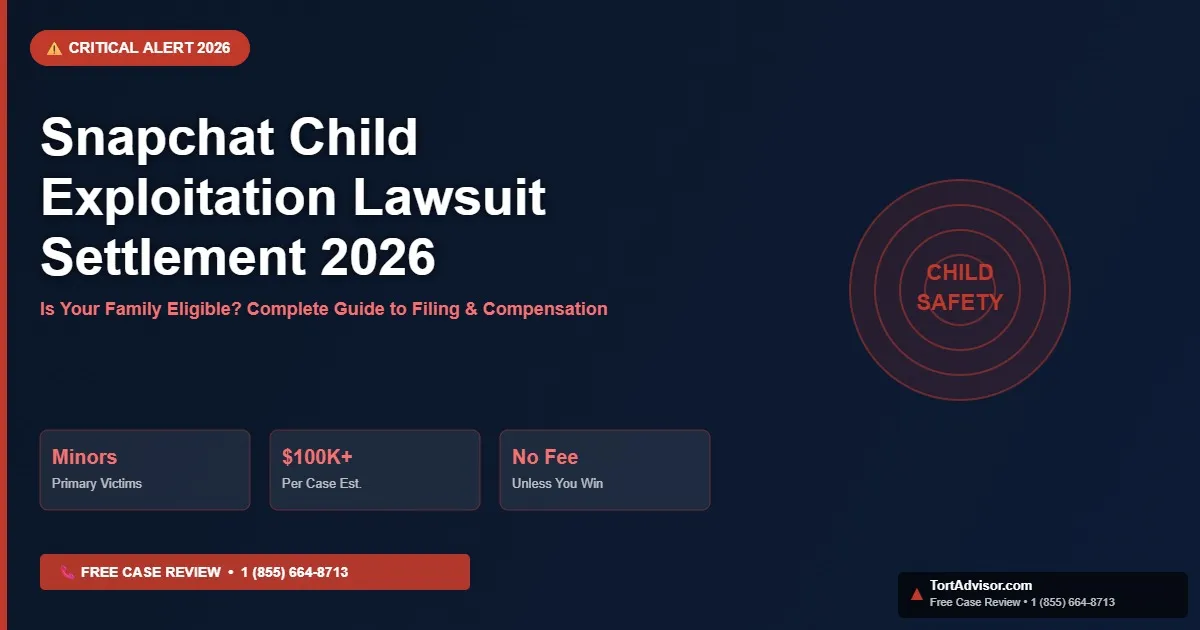 Snapchat child exploitation settlement 2026