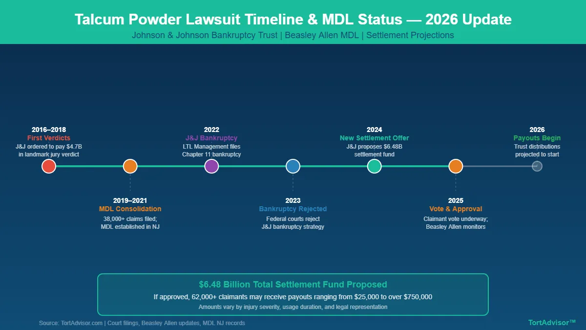 Talcum Powder Lawsuit Update 2026 talcum powder lawsuit update