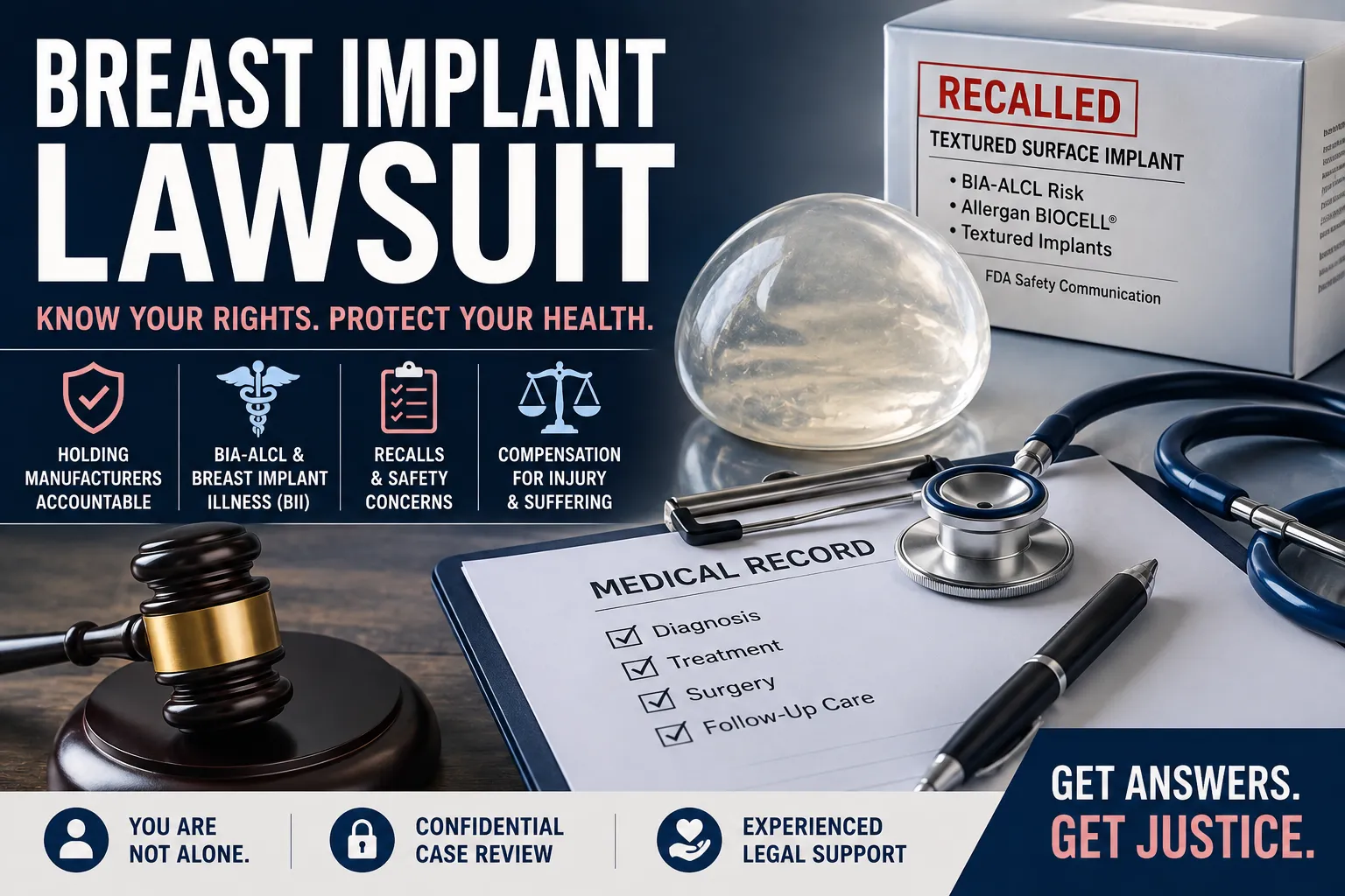 Breast implant lawsuit 2026 for BIA-ALCL, recalled textured implants and breast implant illness