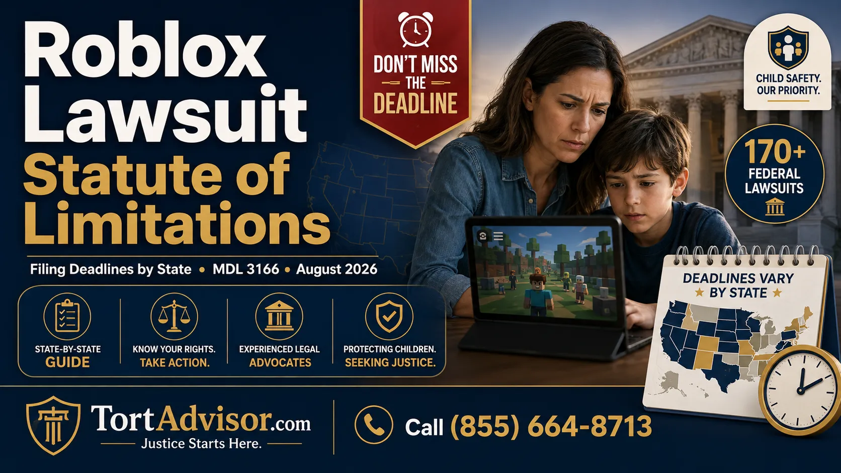 Roblox lawsuit statute of limitations 2026 filing deadlines by state