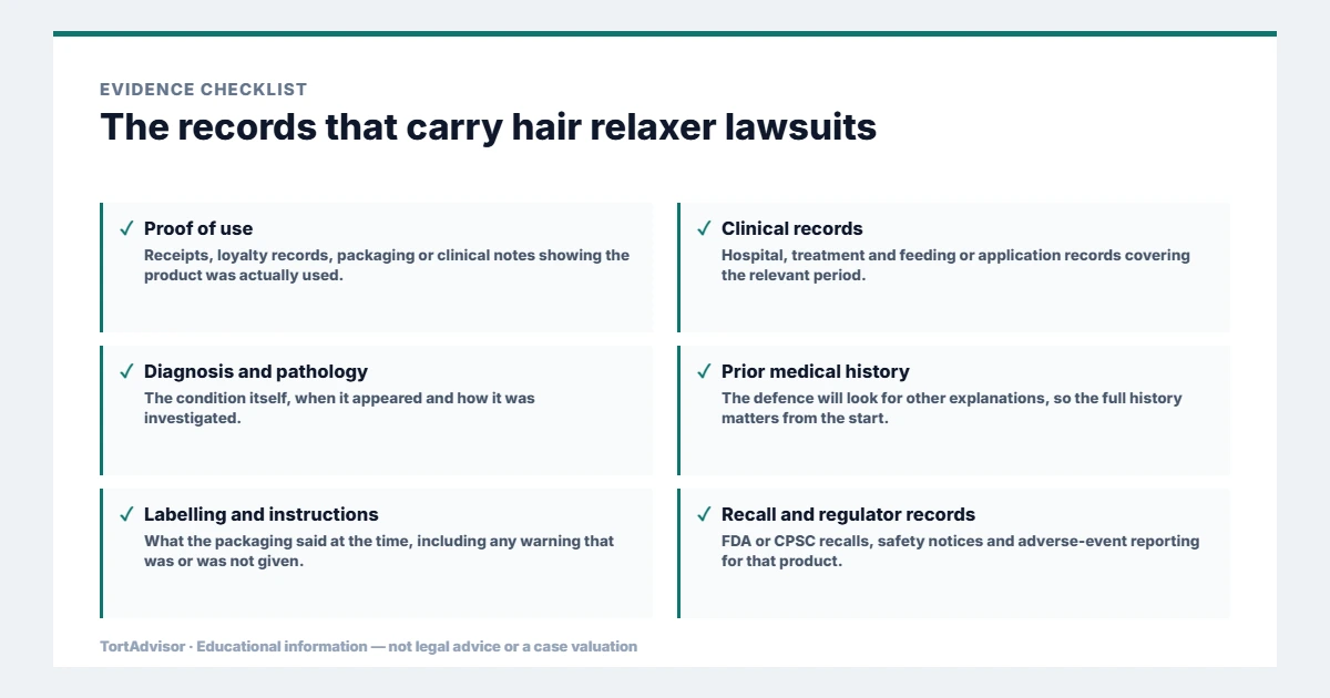 Hair Relaxer Lawsuit 2026: MDL 3060, Uterine Cancer & Bellwether Update 3 Evidence used in hair relaxer lawsuits, from the primary record through medical documentation to regulatory data