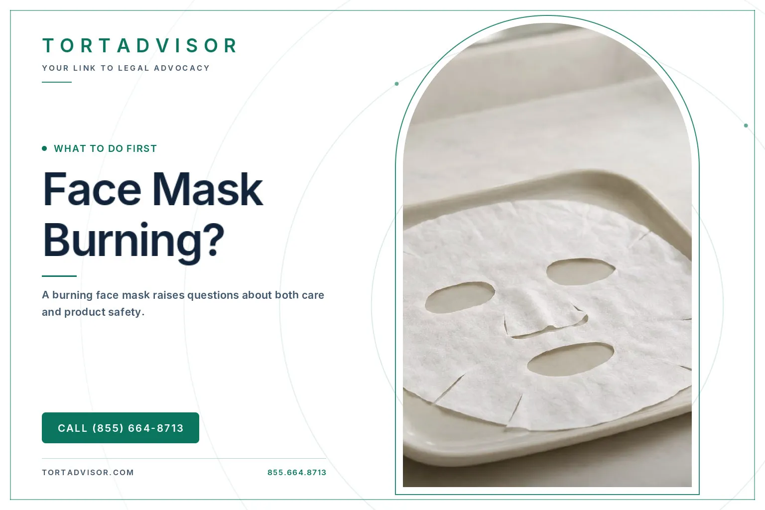 Beauty Face Mask Burns in Teens: Recall and Claim Facts 5 Unbranded sheet mask on a ceramic tray illustrating a guide to beauty face mask burns
