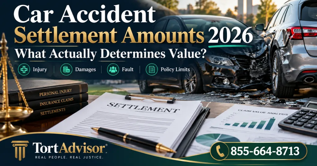 Car Accident Settlement Amounts 2026: Payout Factors, Policy Limits & Damages