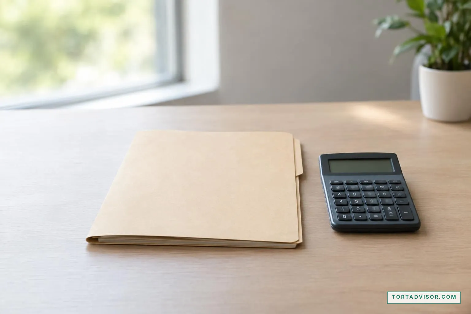 Closed folder and calculator for organizing compensation research questions